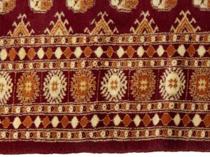 Vintage Red Tribal 4X6 Turkoman Bokhara Oriental Rug