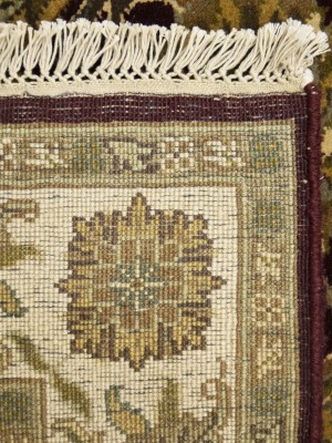 Burgundy Floral Classic 4X6 Agra Jaipur Oriental Rug