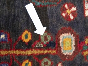 Vintage Purple-navy Floral 3'7X12'8 Hamedan Persian Runner Rug