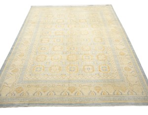Blue-gray Tribal Kutan 9X12 Pakistan Oriental Rug