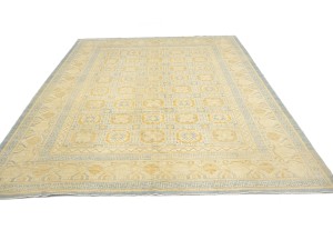 Blue-gray Tribal Kutan 9X12 Pakistan Oriental Rug
