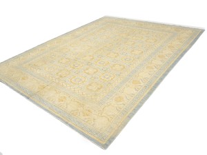 Blue-gray Tribal Kutan 9X12 Pakistan Oriental Rug