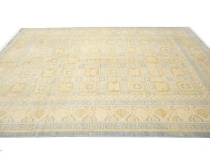 Blue-gray Tribal Kutan 9X12 Pakistan Oriental Rug