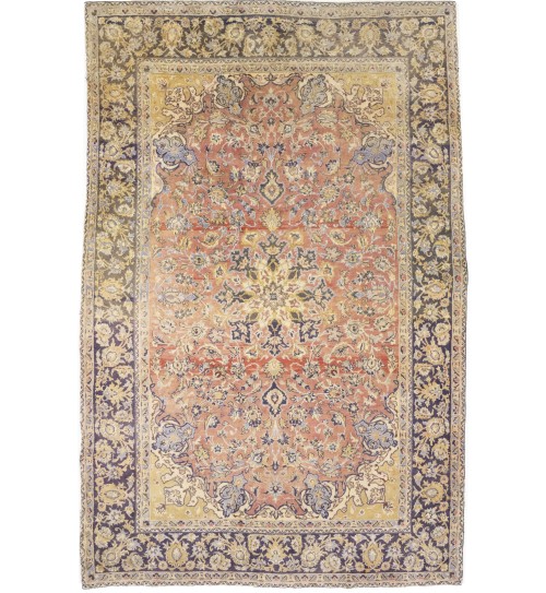 Semi Antique Floral Traditional 6'9X10'5 Najafabad Persian Rug