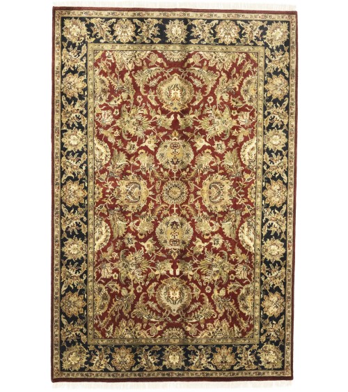 Red Floral Classic 6X9 Agra Jaipur Oriental Rug