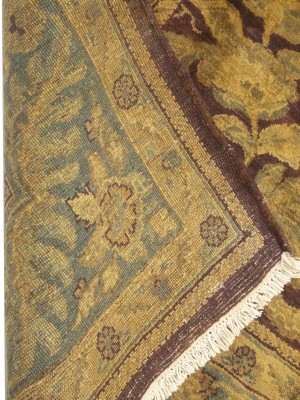 Burgundy Floral Classic 6X9 Agra Jaipur Oriental Rug