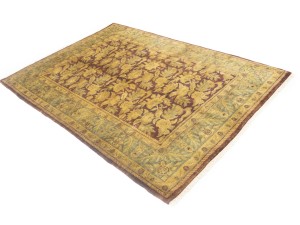 Burgundy Floral Classic 6X9 Agra Jaipur Oriental Rug