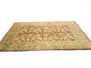 Burgundy Floral Classic 6X9 Agra Jaipur Oriental Rug