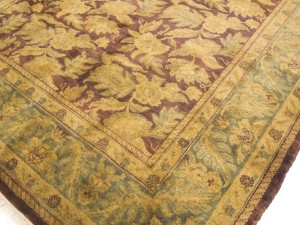 Burgundy Floral Classic 6X9 Agra Jaipur Oriental Rug