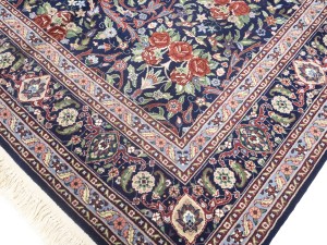 Purple-navy Traditional Floral 6X9 Kerman Pakistan Rug