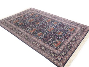Purple-navy Traditional Floral 6X9 Kerman Pakistan Rug