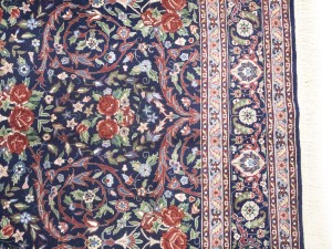 Purple-navy Traditional Floral 6X9 Kerman Pakistan Rug