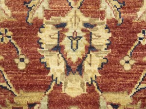 Rusty Red Floral 6X9 Oushak Oriental Rug