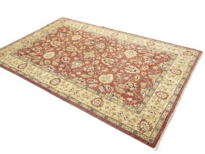 Rusty Red Floral 6X9 Oushak Oriental Rug