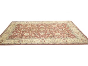Rusty Red Floral 6X9 Oushak Oriental Rug