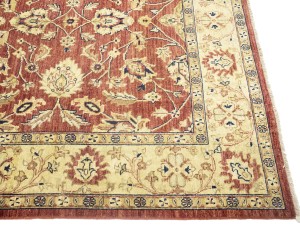 Rusty Red Floral 6X9 Oushak Oriental Rug