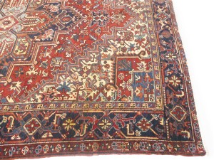 Vintage Red Floral 8X11 Heriz Persian Rug