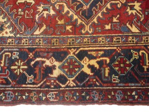 Vintage Red Floral 8X11 Heriz Persian Rug