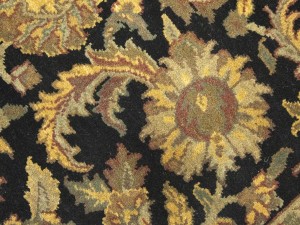Black Floral Classic 4X6 Agra Jaipur Oriental Rug