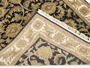 Black Floral Classic 4X6 Agra Jaipur Oriental Rug