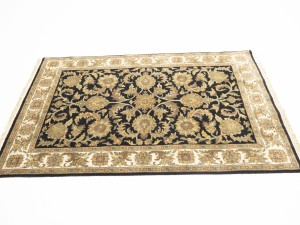 Black Floral Classic 4X6 Agra Jaipur Oriental Rug