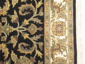Black Floral Classic 4X6 Agra Jaipur Oriental Rug