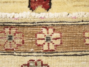 Cream Floral Ziegler Peshawar 2X3 Pakistan Oriental Rug