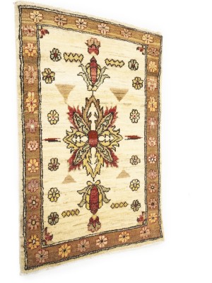 Cream Floral Ziegler Peshawar 2X3 Pakistan Oriental Rug