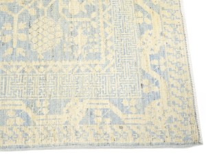 Beige Floral Khotan 4X6 Oushak Oriental Rug