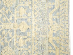 Beige Floral Khotan 4X6 Oushak Oriental Rug