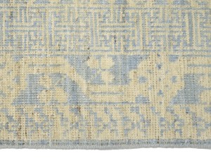Beige Floral Khotan 4X6 Oushak Oriental Rug
