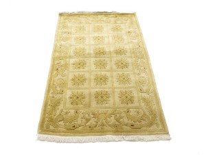 Golden Beige Modern 3X5 Nepali Oriental Rug