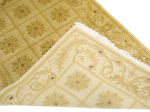 Golden Beige Modern 3X5 Nepali Oriental Rug