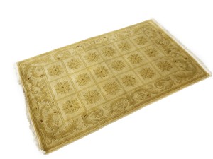 Golden Beige Modern 3X5 Nepali Oriental Rug