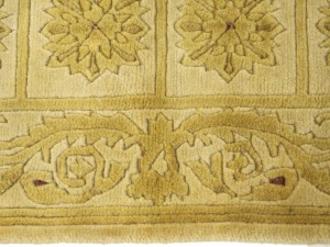 Golden Beige Modern 3X5 Nepali Oriental Rug