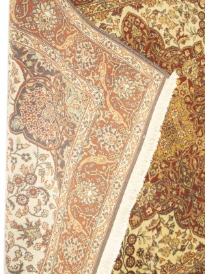 Cream Floral Classic 4X6 Agra Jaipur Oriental Rug