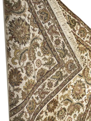 Cream Floral Classic 4X6 Agra Jaipur Oriental Rug