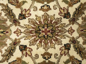 Cream Floral Classic 4X6 Agra Jaipur Oriental Rug