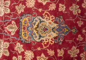 Semi Antique Red Traditional 10'6X14 Kashan Persian Rug