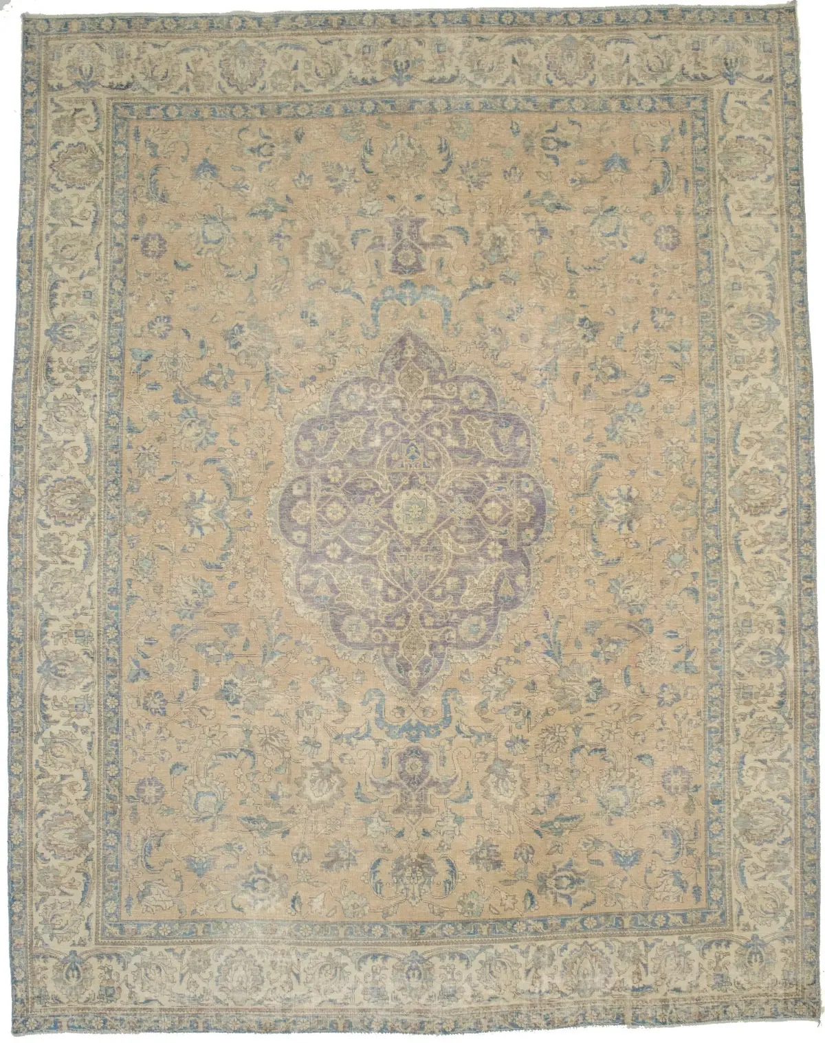 Distressed Antique Traditional 10X13 Tabriz Persian Rug