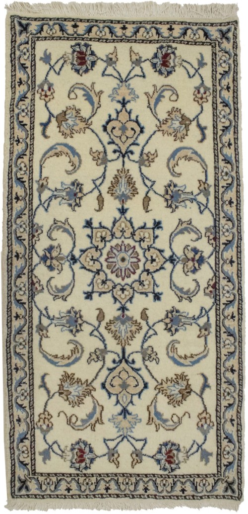 Cream Floral Classic 2'3X4'7 Nain Persian Rug