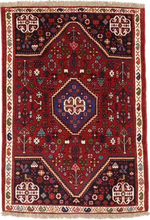 Red Tribal 3'5X5 Shiraz Persian Rug