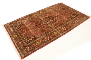 Vintage Floral Red 4X7 Bidjar Gholtogh Persian Rug