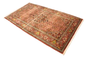 Vintage Floral Red 4X7 Bidjar Gholtogh Persian Rug