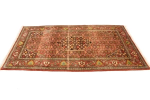 Vintage Floral Red 4X7 Bidjar Gholtogh Persian Rug