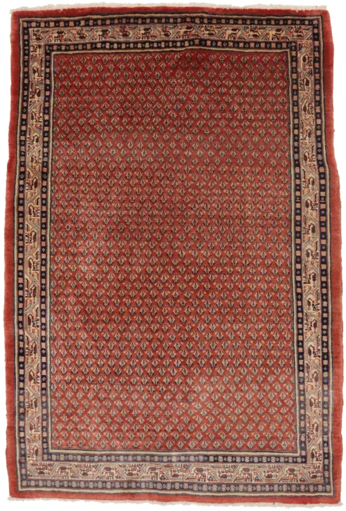 Vintage Tribal Rusty Red 4'5X6'6 Botemir Persian Rug