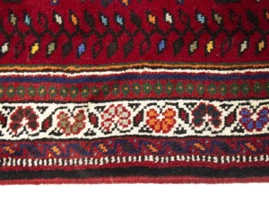 Vintage Red Tribal 3'5X5 Shiraz Persian Rug