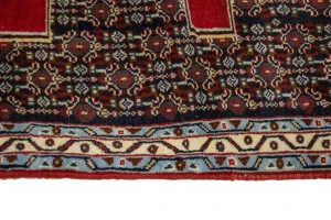 Vintage Geometric 3X13 Bidjar Sanneh Persian Runner Rug