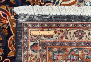 Vintage Purple-navy Pictorial 10X13 Kashmar Persian Rug