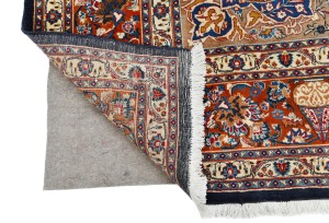 Vintage Purple-navy Pictorial 10X13 Kashmar Persian Rug